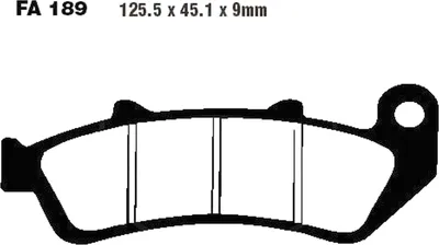 Image de Plaquettes de frein avant pour Honda CBR 1000 F Dual CBS, année de fabrication 1993-2000 - Plaquettes de frein EBC - Neuf