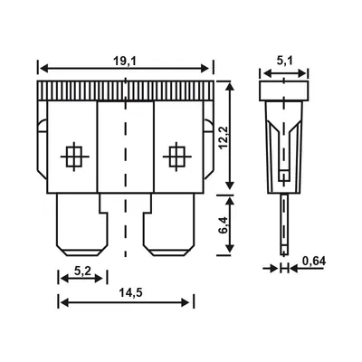 Image de alca® fusibles plats 10 A ; 100 pcs. boîte économique fusibles plats rouges pour voiture fusible pour caravane tracteur bus moto voiture camion etc.