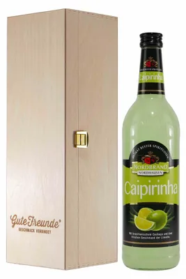 Produktbild von Nordbrand Caipirinha Likör mit Geschenk-Holzkiste