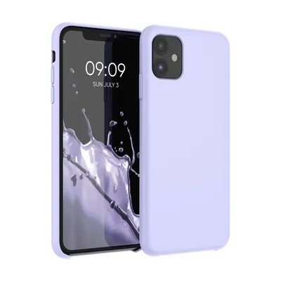 Immagine prodotto di custodia kwmobile compatibile con Apple iPhone 11 - custodia per cellulare in silicone - custodia per cellulare con superficie morbida - ricarica wireless - lavanda pastello
