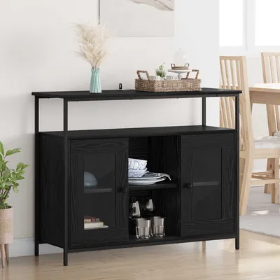 Obrázek produktu pro vidaXL Příborník vzhled černého dubu 100 x 35 x 80 cm materiál na bázi dřeva