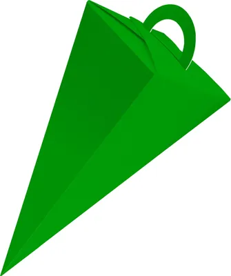 Produktbild von itenga Geschenktüte Schultüte mit Griff 14 cm Grün
