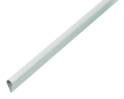 Image de Alberts 484859 Profilé de serrage, plastique, blanc, 1000 x 15 x 0,9 mm
