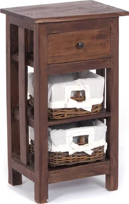 Produktbild von TELEFONTISCH "RATTAN 70" | 70x38x28cm (HxBxT), Mahagoni | Farbe: 02 hellbraun