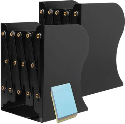 Produktbild von Verstellbare Buchstützen aus Metall für Zuhause und Büro
