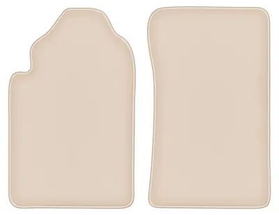 Produktbild von DURBAN Beige Velours-Fußmatten vorne für SsangYong Rexton II SUV (2006-2012)