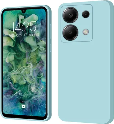 Produktbild von Hülle für Xiaomi Redmi Note 13 Pro 5G Case Cover Bumper Silikon Softgrip Schutzhülle Farbe: Hellblau