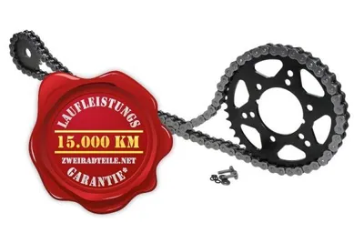 Zdjęcie produktu dla Zestaw łańcuchów do Kawasaki Z750 S (ZR750 S K1, K6F) 2005-2006 X-Ring wzmocniony "15 do 43"