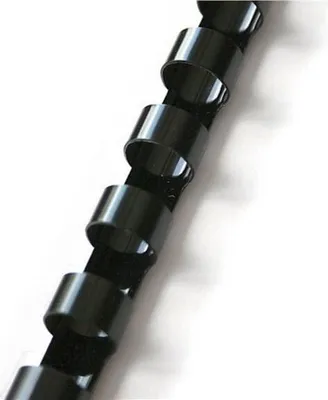 Obrázek produktu pro Q-Connect® KF24018 Plastový hřbet pořadače, 8 mm, na 45 listů, černý, 100 kusů