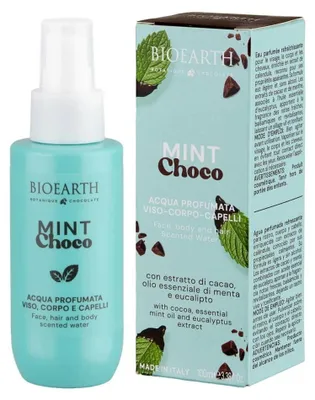 Immagine prodotto di Bioearth, Mint Choco, spray rinfrescante, per corpo, viso e capelli, 100 ml