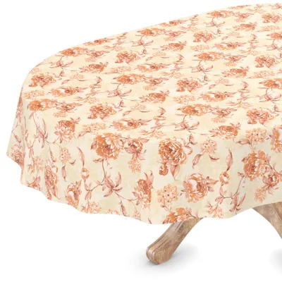 Produktbild von ANRO Wachstuch Tischdecke Größe Oval 180x140cm