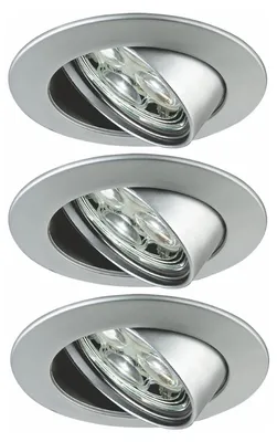 Obrázok produktu pre Paulmann 987.29, Zapustené bodové osvetlenie, 3 žiaroviek, LED, 6500 K, 220 lm, Chróm