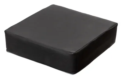 Produktbild von Orthopädische Stuhl- Sitzerhöhung Sitzkissen Bodenkissen Kunstleder Stuhlkissen Schwarz