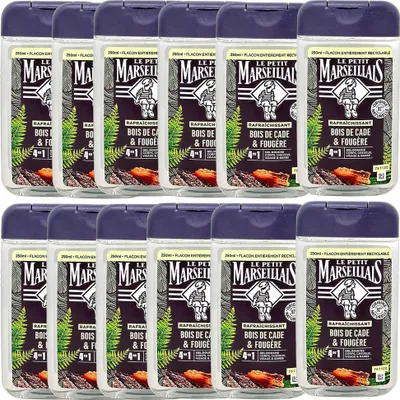 Produktbild von Le Petit Marseillais Duschgel Wacholder & Farn 12x250ml - Frisch & Belebend