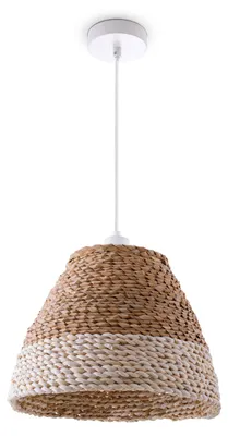 Produktbild von Pendelleuchte Esstischlampe Esszimmer Korb Optik 1,5m Textilkabel Rustikal Boho