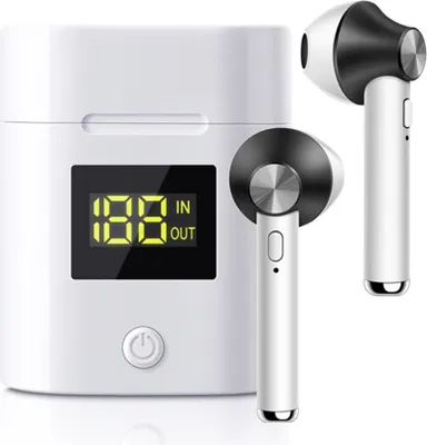Obrázek produktu pro Eko, bezdrátová sluchátka Bluetooth 5.0 TWS model JeezPro s LED displejem, černá