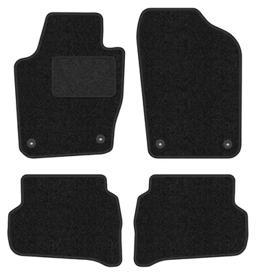 Produktbild von Fußmatten Automatten Velours Anthrazit für Skoda Fabia III 2014- Set 4-tlg