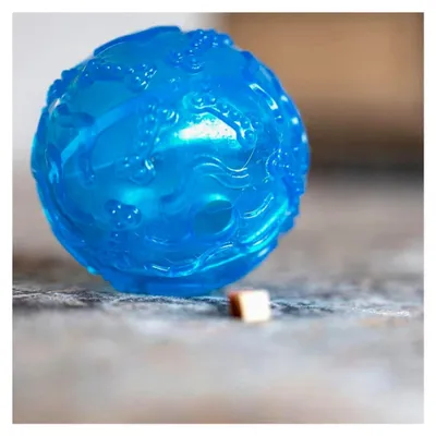 Produktbild von TPR Snackball, blau, 10 cm, 1 Stück