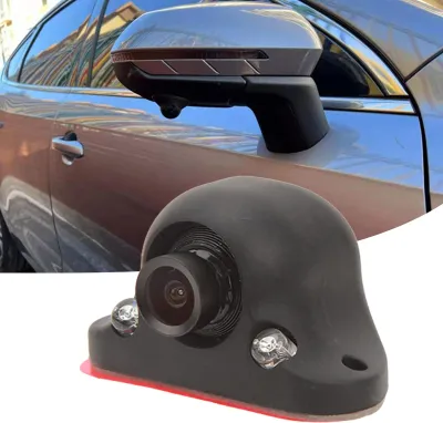 Image de caméra 12V à vue latérale pour voiture, vision nocturne HD à 90°, IP68, étanche, angle mort, pour camion, bus, camping-car, caravane, remorque