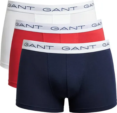 Immagine prodotto di Boxer da uomo GANT, confezione da 3 - Boxer, cotone elasticizzato, multicolore, taglia M