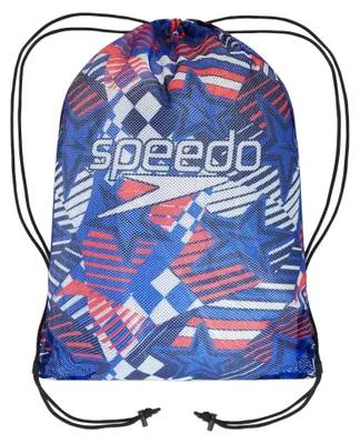 Produktbild von Speedo - Turnbeutel, Sternemuster, Netzmaterial IG3410 (Einheitsgröße) (Rot/Weiß/Blau)