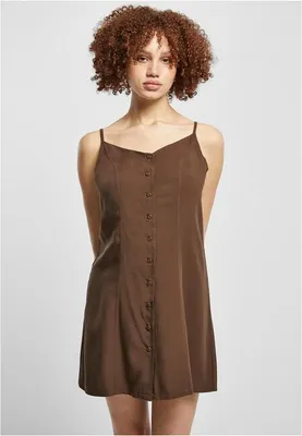 Image de Dámské šaty Urban Classics Ladies Vicose Mini Dress brown - 3XL