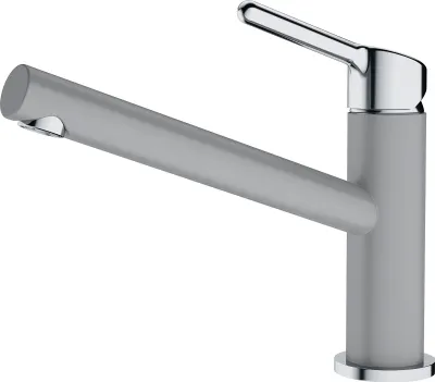 Immagine prodotto di Miscelatore FRANKE ORBIT in CROMO PIETRA GRIGIA con bocca fissa / Miscelatore da cucina / Miscelatore monocomando