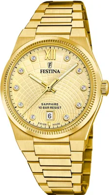 Obrázek produktu pro Hodinky Festina F20058-2 CYRKONIE zlaté