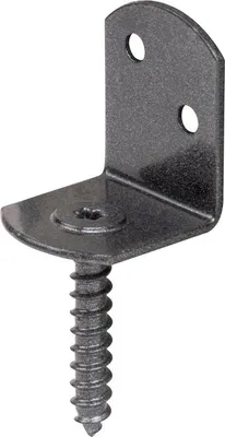Produktbild von Alberts DURAVIS® Flechtzaunhalter, L-Form, schwarzdiamant 32 x 30 x 38 mm