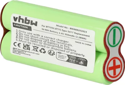 Produktbild von vhbw Akku kompatibel mit Braun Series 7, BT70, BT7050, BT5090, CruZer 6 Rasierer (950 mAh, 2,4 V, NiMH)