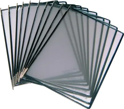 Produktbild von TARIFOLD Sichttafel A4 schwarz Pckg. a 10 Stück
