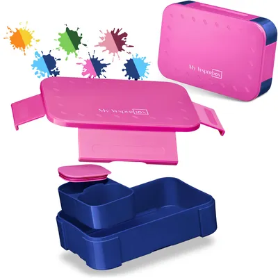 Produktbild von My Vesperbox® Brotdose für Kinder mit Fächern [MINI LITE] - Lunchbox mit Trennfächern - Bento Box - Jausenbox - Brotzeitbox für Schule & Kindergarten - Vesperdose für Jungen & Mädchen