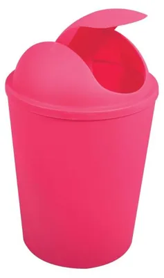 Produktbild von MSV AKO Abfalleimer Klappdeckel Fuchsia 5,5 l, Kunststoff
