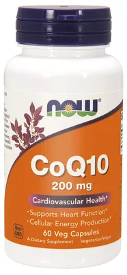 Produktbild von NOW Foods - Coenzym Q10, 200mg, 60 vkaps