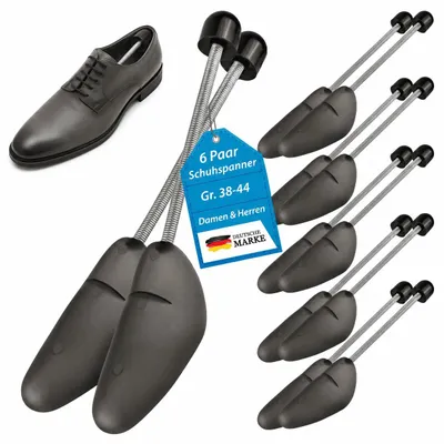 Produktbild von Schuhspanner 6er Set Schuhstecker Herrenschuhe Damenschuhe Gr. 38-44 Grau