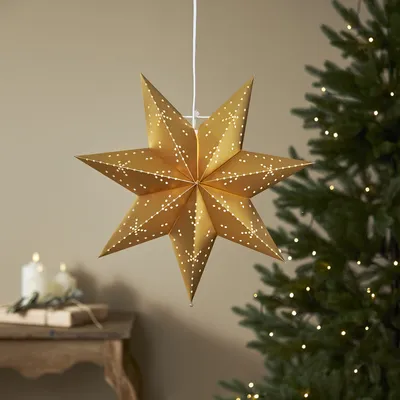 Zdjęcie produktu dla Gwiazda wisząca złota CLASSIC 45 cm