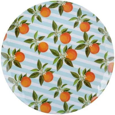 Produktbild von Runde orangefarbene Melamin-Schale