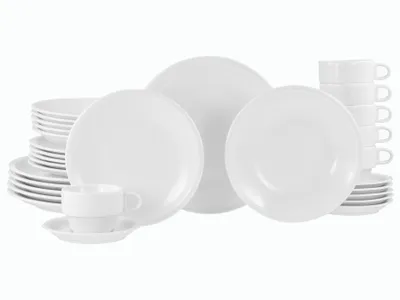Produktbild von CreaTable, 24648, Milano Weiss, Kombiservice 30-tlg, Porzellan