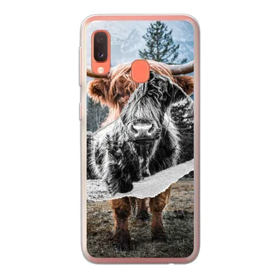 Produktbild von MuchoWow® Handyhülle Schutzhülle Hülle für Samsung Galaxy A20e Schottischer Highlander - Kuh - Tiere Silikon Softcase Handy Hülle - Abdeckung