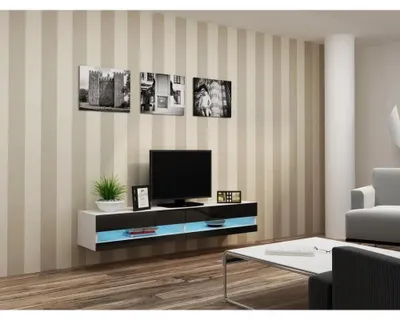 Obrázek produktu pro Cama RTVVIGO180N b/c, Bílá, Dřevotřískové desky, Bílá, Dřevotřískové desky, 2 police/polic, Laminát