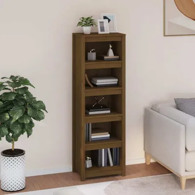 Produktbild von vidaXL Bücherregal Honigbraun 50x35x154 cm Massivholz Kiefer - Bücherregal - Bücherregale - Bücherschrank - Bücherregal Holz