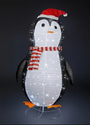 XXL LED Pinguin / Weihnachtsmann 180CM 200 LEDs IP44 für innen und außen