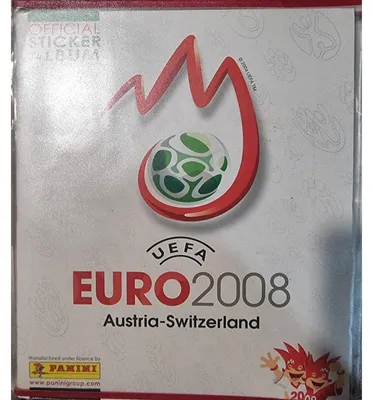 Zdjęcie produktu dla UEFA EURO 2008 Austria-Szwajcaria UŻYWANE – naklejki kolekcjonerskie – album (częściowo uzupełniony)