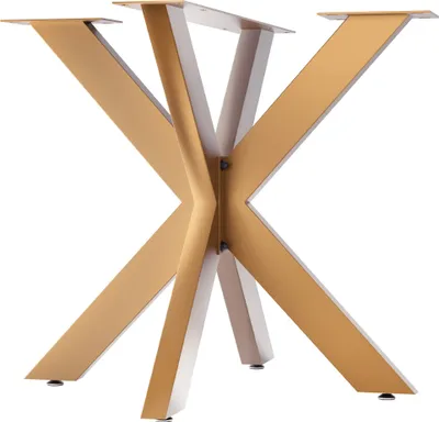 Produktbild von CLP Tischbeine Biloxi aus Stahl in Sternform gold Größe 85x85 cm Größe 85x85 cm