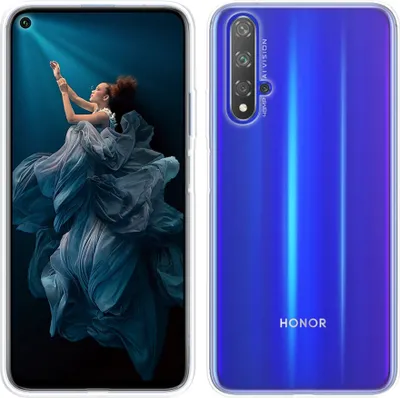 Produktbild von cofi1453® Silikon Hülle Basic kompatibel mit HONOR 20 Case TPU Soft Handy Cover Schutz Transparent