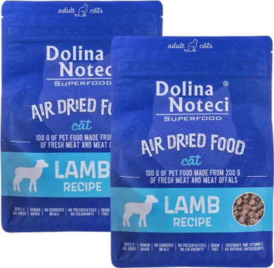 Produktbild von Dolina Noteci Superfood Trockenfutter Lamm 2x1KG Katze