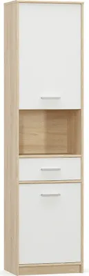 Obrázek produktu pro nabbi Vitrína Tavir PB-2D1DRW - dub sonoma / bílá