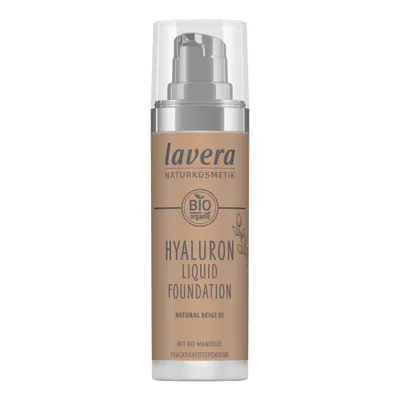 A product shot of a bottle of Lavera Hyaluron Liquid Foundation.