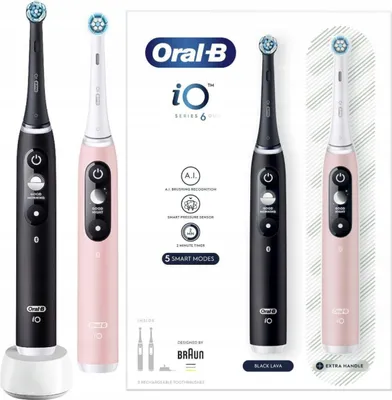 Produktbild von Oral-B iO Series 6 Duo - Elektrische Tandenborstels - Black