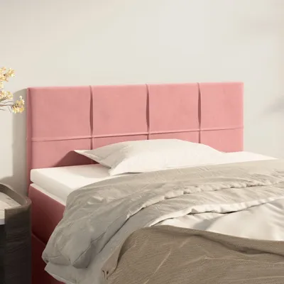 Produktbild von Design Möbel Kopfteil Rosa 80x5x78/88 cm Samt - 2024 Neu